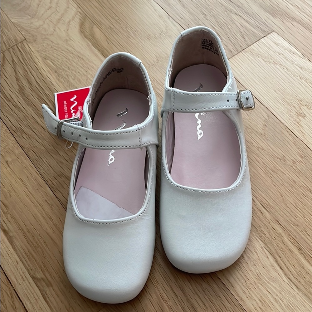 Nina Girls White Mary Jane Dress Shoes
